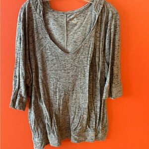 Sonoma Heather Gray Long Sleeve Top